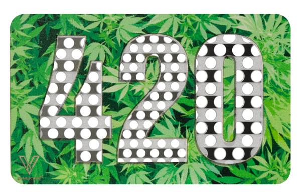 V-Syndicate Card - Metall-Grinderkarte 420 LEAVES