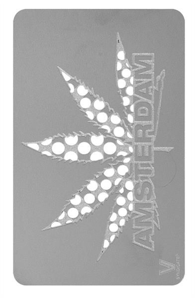 V-Syndicate Card - Metall-Grinderkarte Amsterdam Leaf