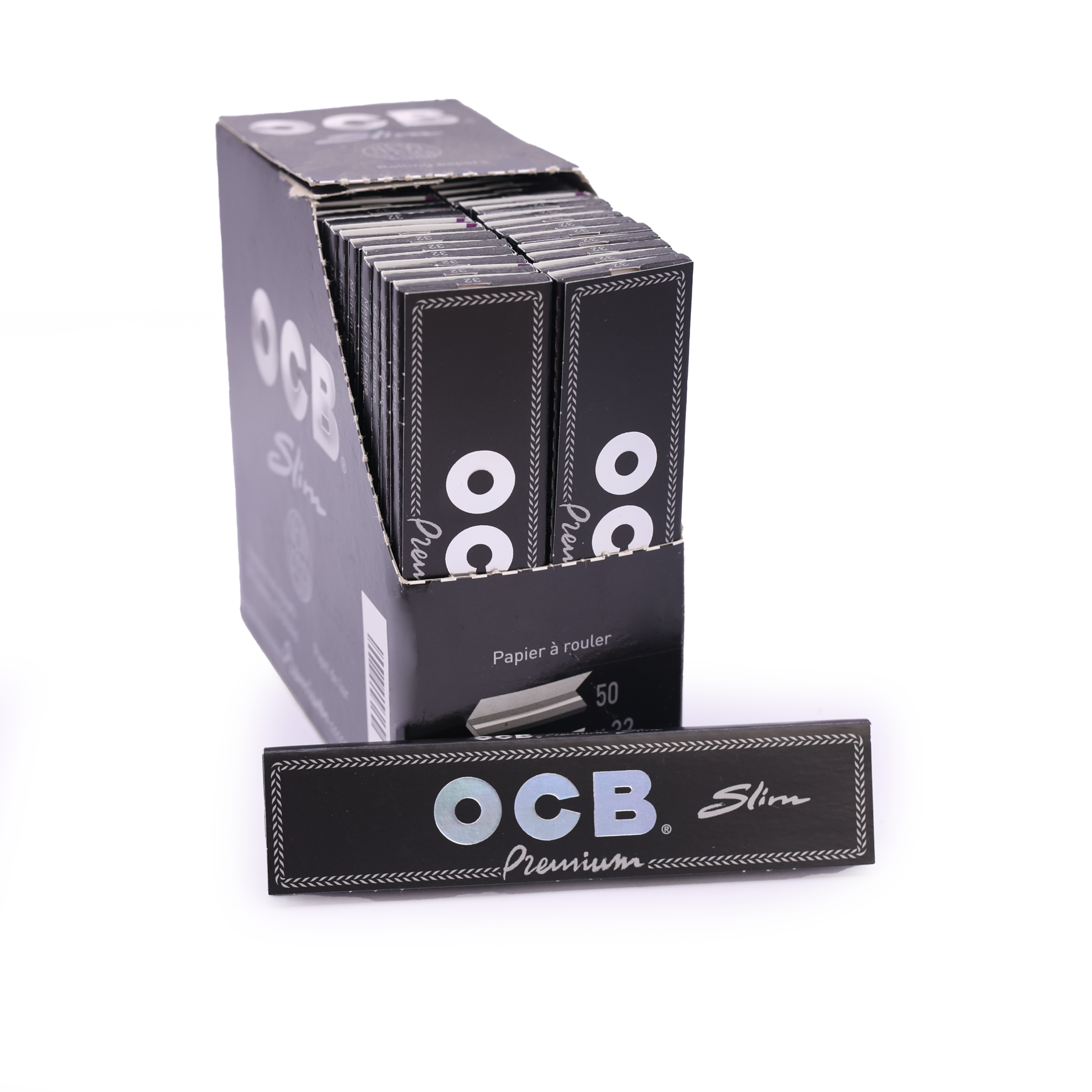 OCB Schwarz Premium Long Slim Zigarettenpapier