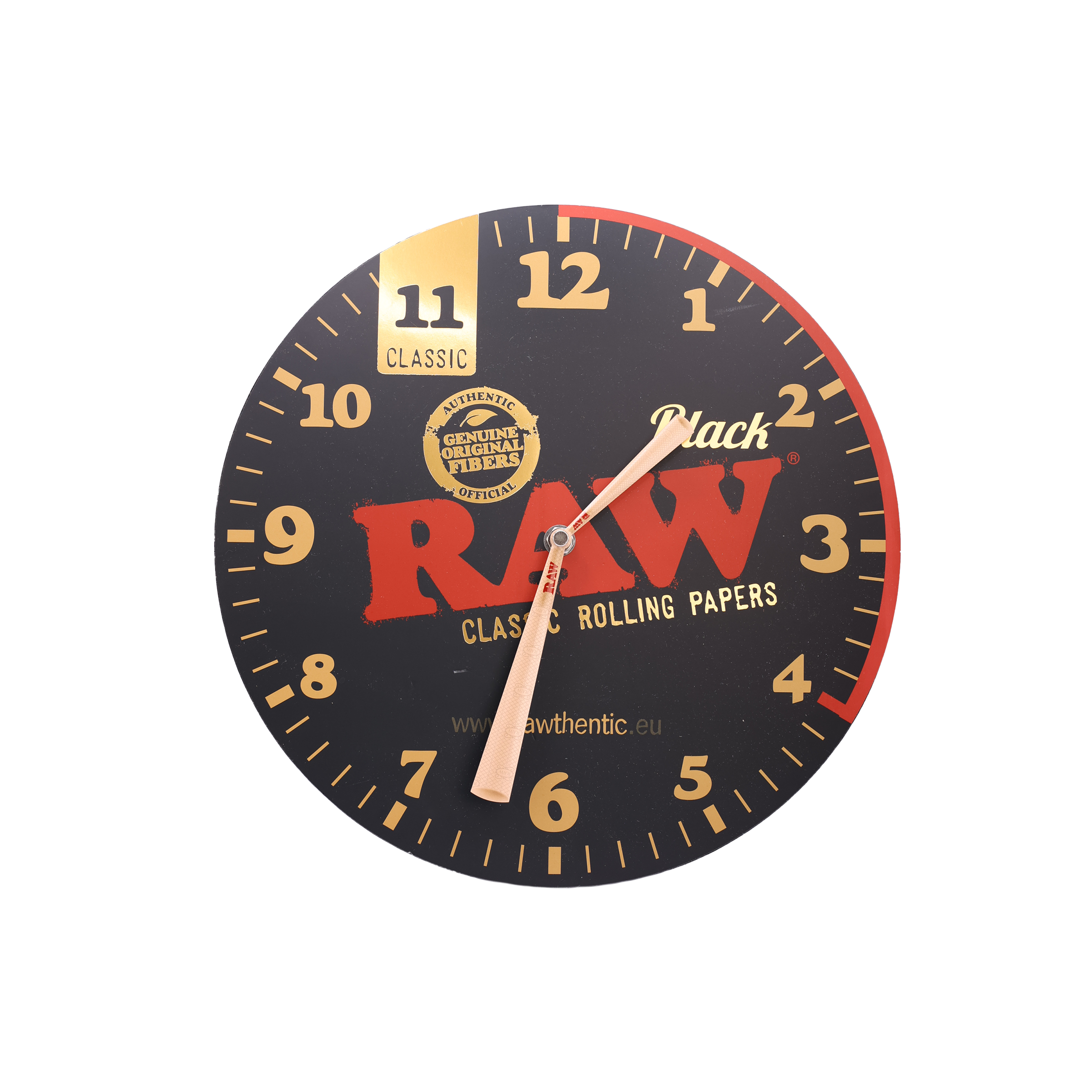 RAW BLACK Wanduhr