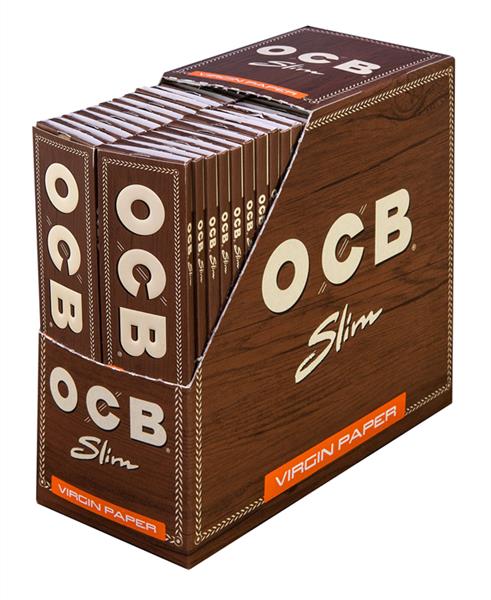 OCB Virgin Slim Unbleached (Braun) Zigarettenpapier